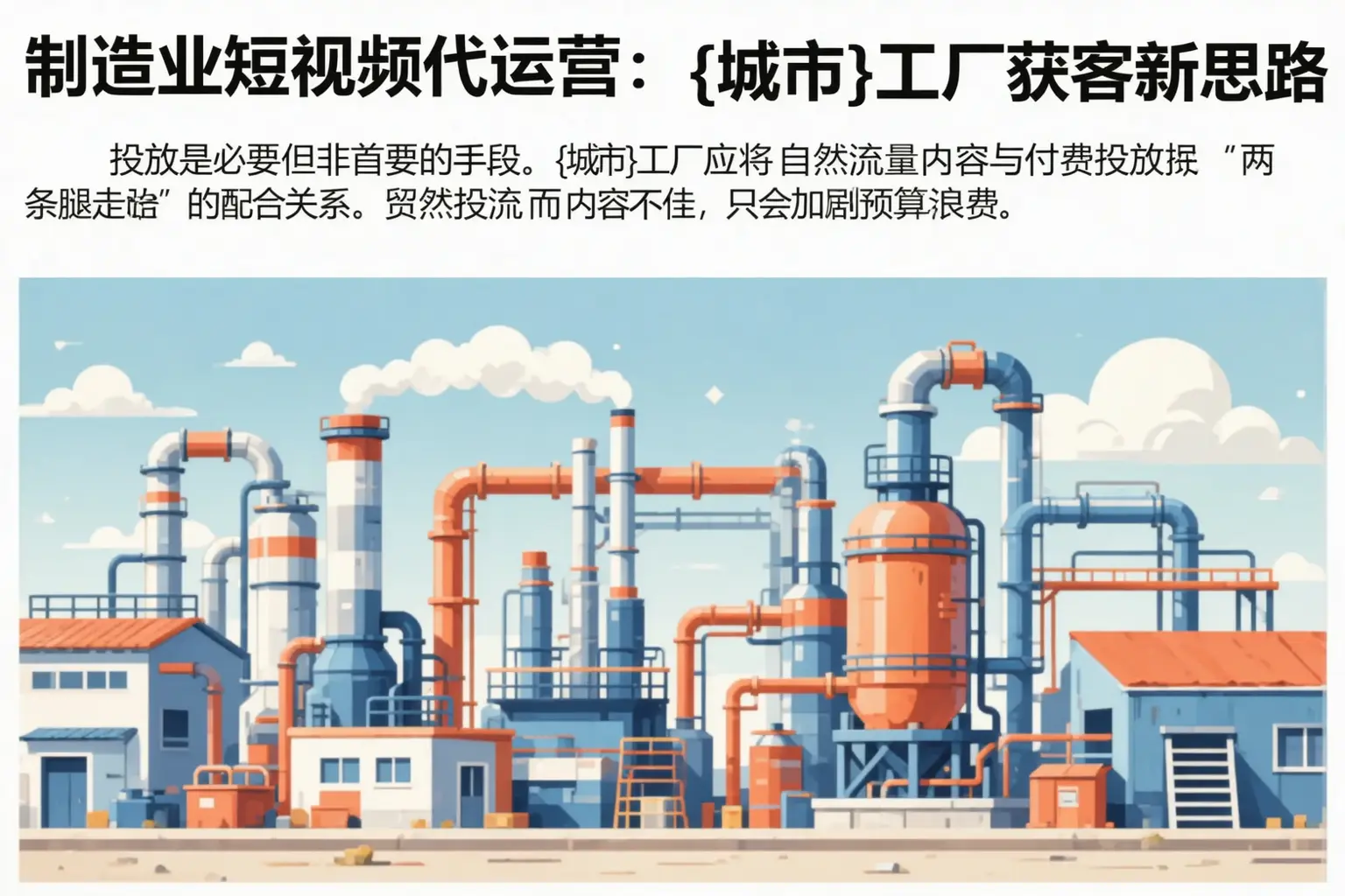 制造业短视频代运营:邵武工厂获客新思路